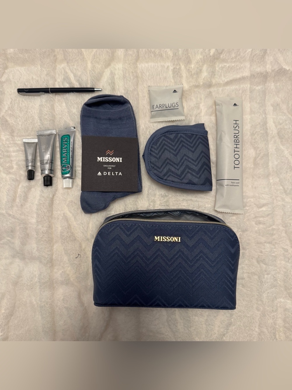 Delta One Exclusive Missoni Toiletries Kit
